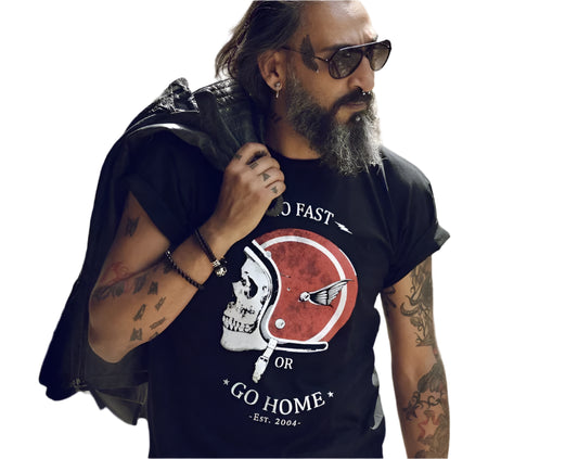 Vintage Motorcycle Helmet Biker T-shirt by RiderOut™