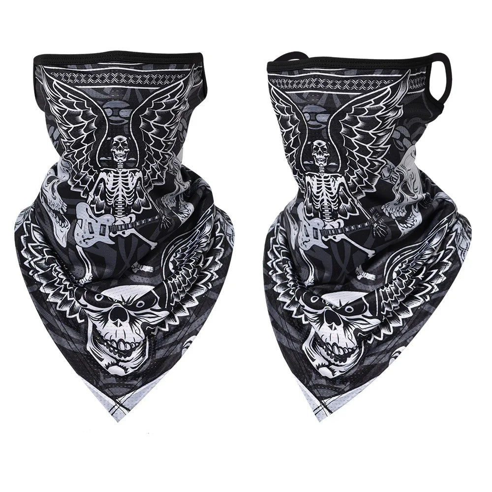Skull Breathable Hanging-ear Bandana by RiderOut™