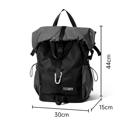 Roll Top Travel Expandable Large Capacity Backpack by RiderOut™