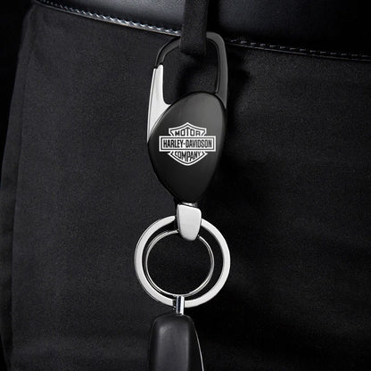 Metal Motorcycle Key Rings Keychain & Tire Valve Stem Caps for HD by RiderOut™