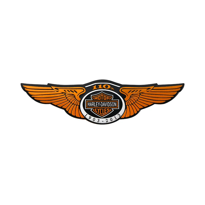 Metal Classic HD Motorcycle Logo Stickers by RiderOut™