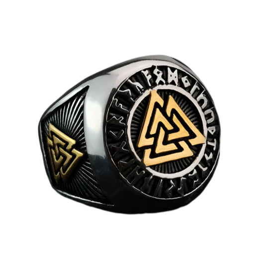 Viking Letter Retro Ring by RiderOut™