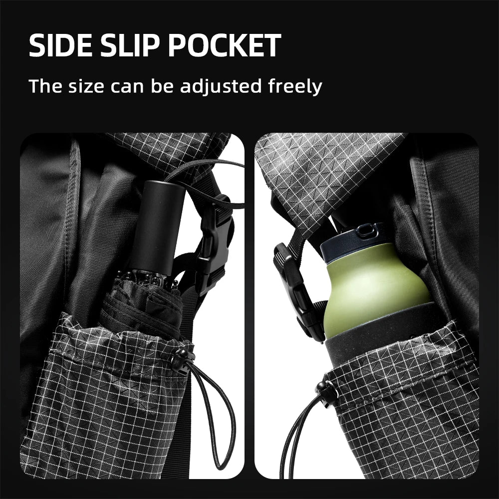 Roll Top Travel Expandable Large Capacity Backpack by RiderOut™