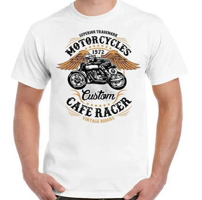 Oldschool CAFERACER Motorcycle T-shirt by RiderOut™