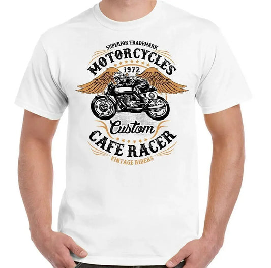 Oldschool CAFERACER Motorcycle T-shirt by RiderOut™