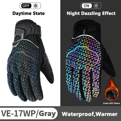 Warm Reflective Motorcycle Riding Gloves by RiderOut™