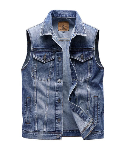 Cargo Denim Vest by RiderOut