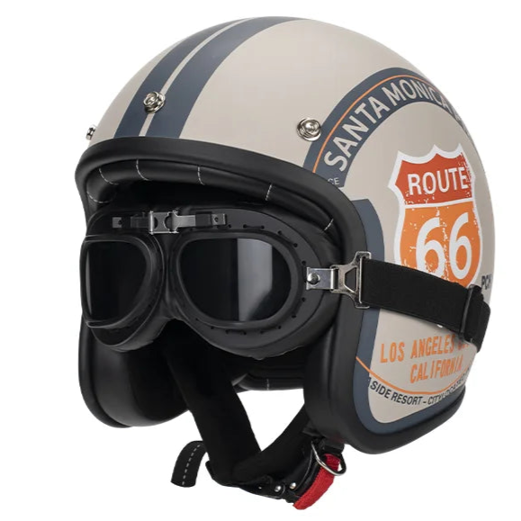 Route 66 ECE DOT Approved Motorcycle Helmet by RiderOut™
