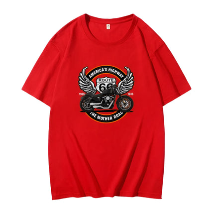 Americas Highway Cotton T-Shirts by RiderOut™