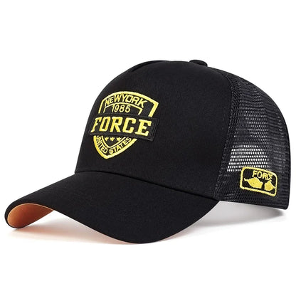 FORCE Letter Embroidery Baseball Net Caps by RiderOut™