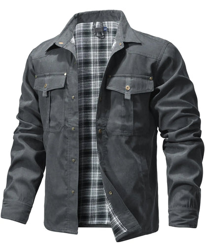 Flannel Lined Shacket Jacket by RiderOut