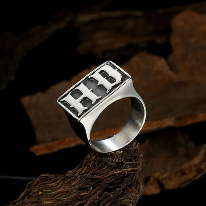 Vintage Classic Locomotive Series HD Titanium Ring by RiderOut