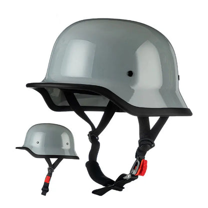 Vintage Classic German Retro Motorcycle Helmet by RiderOut™