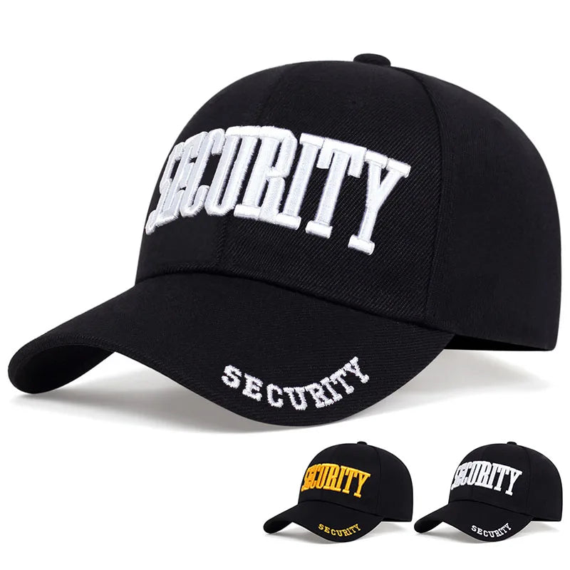 SECURITY Letter Embroidery Baseball Cap by RiderOut™