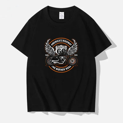 Americas Highway Cotton T-Shirts by RiderOut™