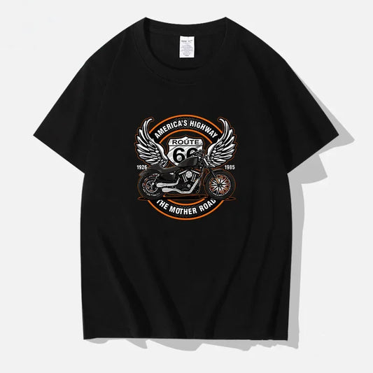 Americas Highway Cotton T-Shirts by RiderOut™
