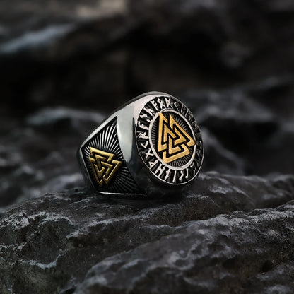 Viking Letter Retro Ring by RiderOut™
