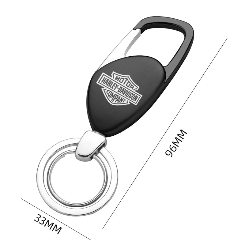 Metal Motorcycle Key Rings Keychain & Tire Valve Stem Caps for HD by RiderOut™