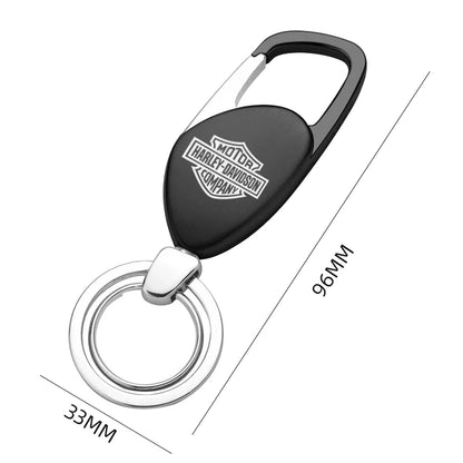 Metal Motorcycle Key Rings Keychain & Tire Valve Stem Caps for HD by RiderOut™