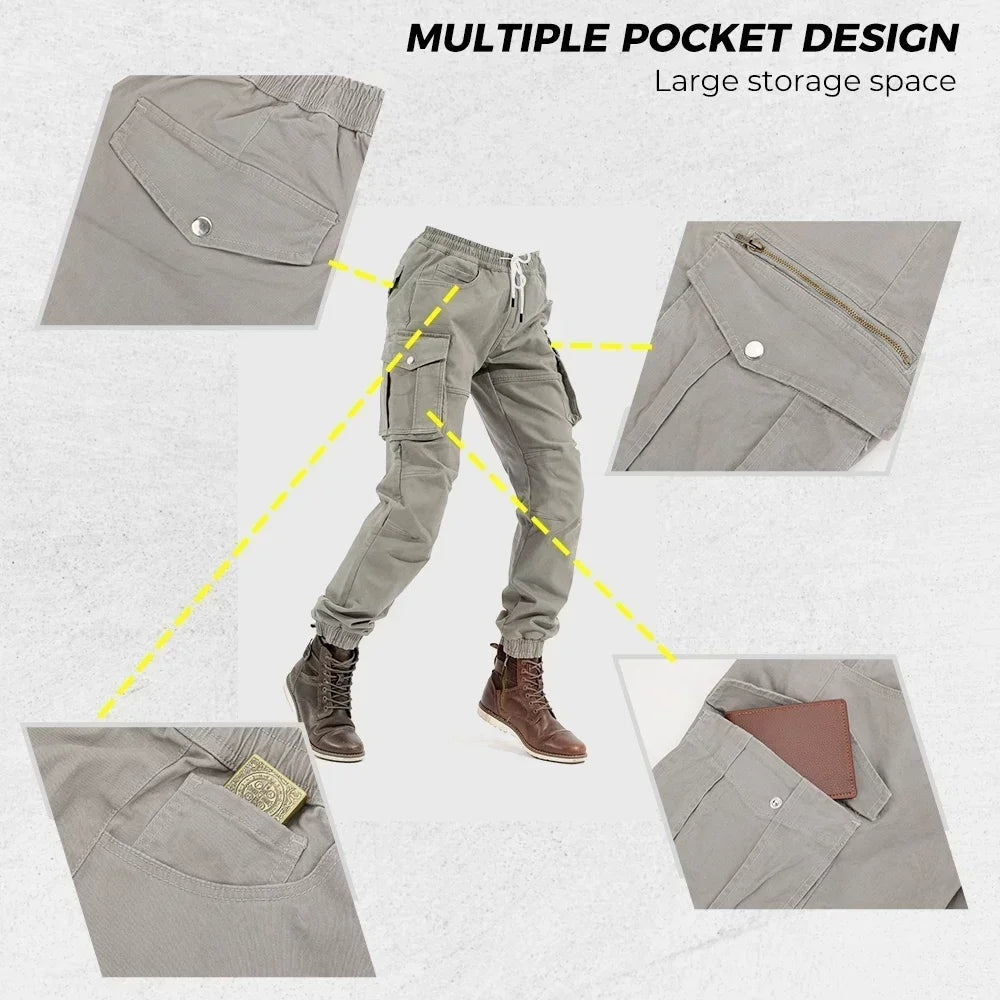 Motorcycle Riding  Durable Protective  Cargo Pants by RiderOut™