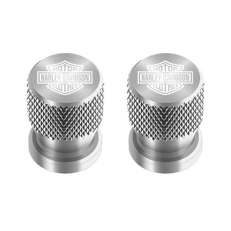 Metal Motorcycle Key Rings Keychain & Tire Valve Stem Caps for HD by RiderOut™
