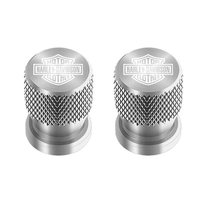 Metal Motorcycle Key Rings Keychain & Tire Valve Stem Caps for HD by RiderOut™