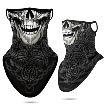 Breathable Skull Neck Gaiter Bandana by RiderOut™