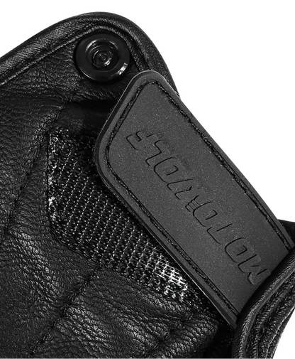 Half Finger Genuine Leather  Motorcycle Gloves by RiderOut™