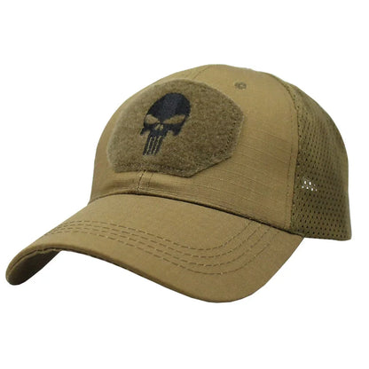 Punisher Skull Camouflage Baseball Cap by RiderOut™
