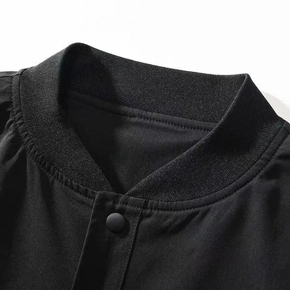 Black Skulls Punk Embroidery Bomber Jacket by RiderOut