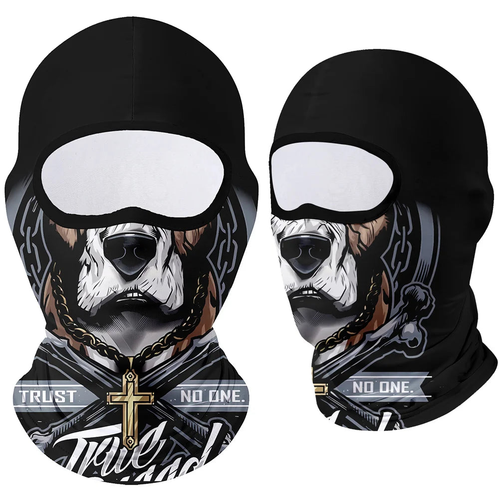 Moto Clown Ghost Skull Mask Breathable Bandana by RiderOut