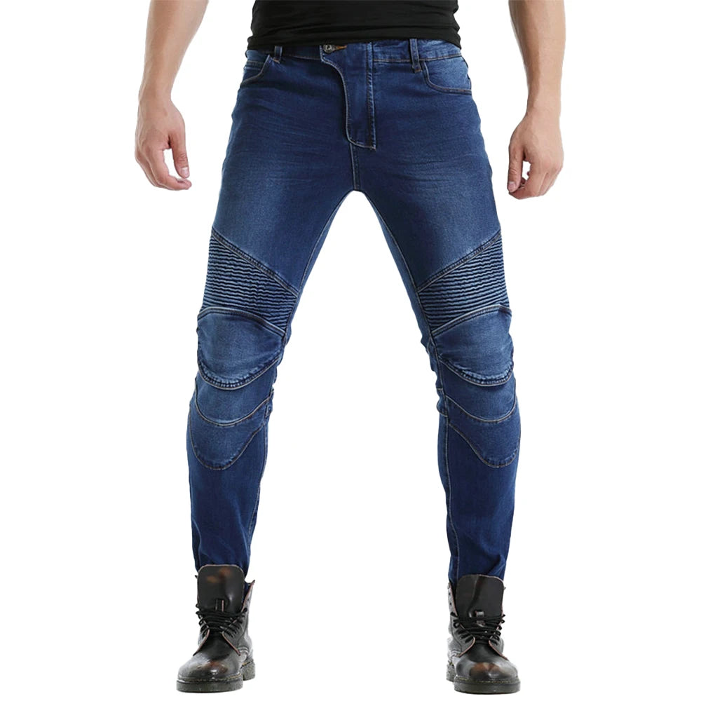 Denim Motorcycle Riding Jeans Trousers by RiderOut™