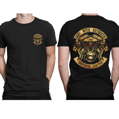 Black Essential Motorcycle Speed Junkies T-shirts by RiderOut™