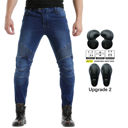 Denim Motorcycle Riding Jeans Trousers by RiderOut™