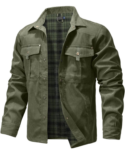 Flannel Lined Shacket Jacket by RiderOut