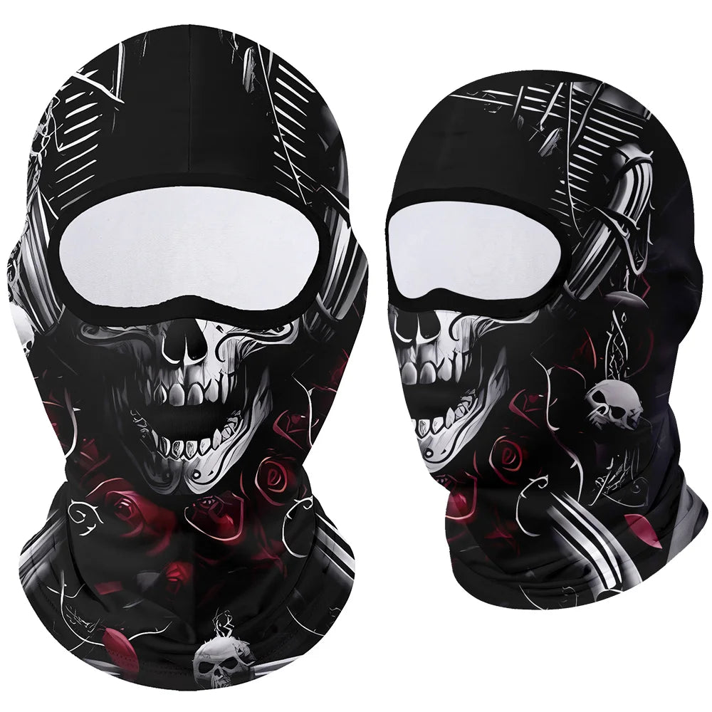 Moto Clown Ghost Skull Mask Breathable Bandana by RiderOut
