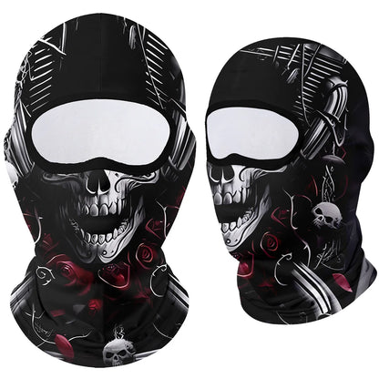 Moto Clown Ghost Skull Mask Breathable Bandana by RiderOut