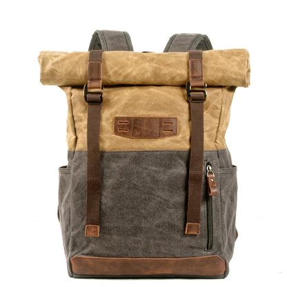 Retro Bag Oil Wax Canvas Backpacks by RiderOut™