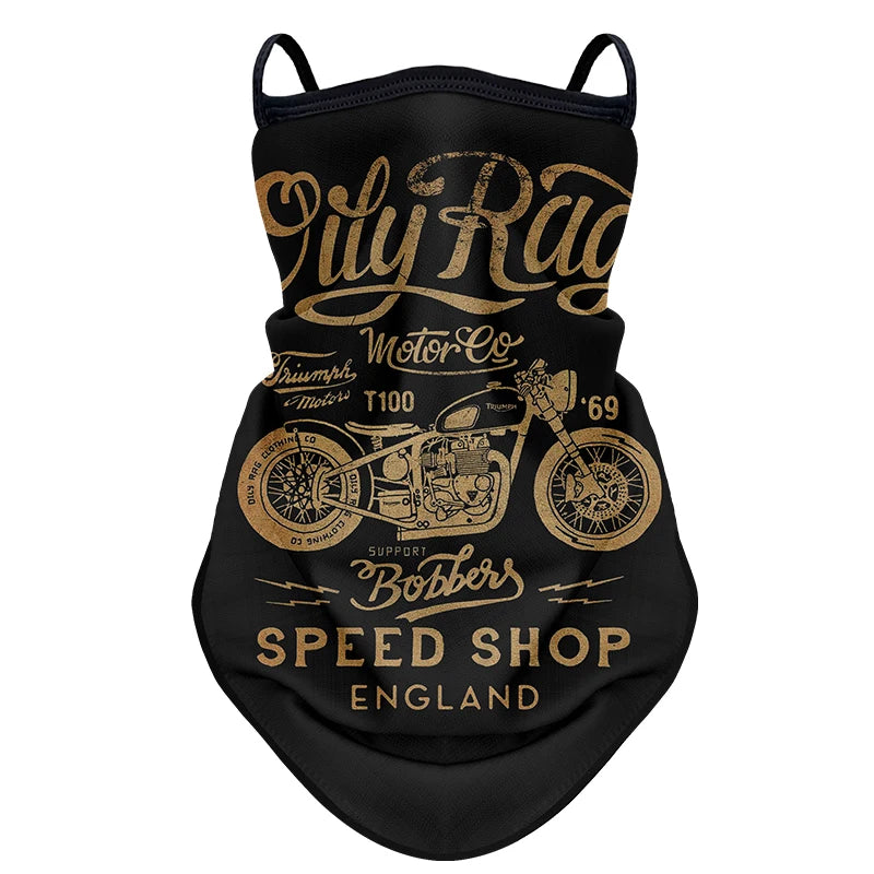 Retro Motorcycle Anti-UV Outdoor Bandana by RiderOut™