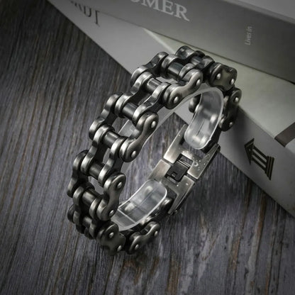 Retro Motorcycle Biker Chain Link Bracelet by RiderOut™