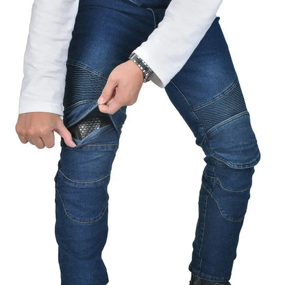 Denim Motorcycle Riding Jeans Trousers by RiderOut™