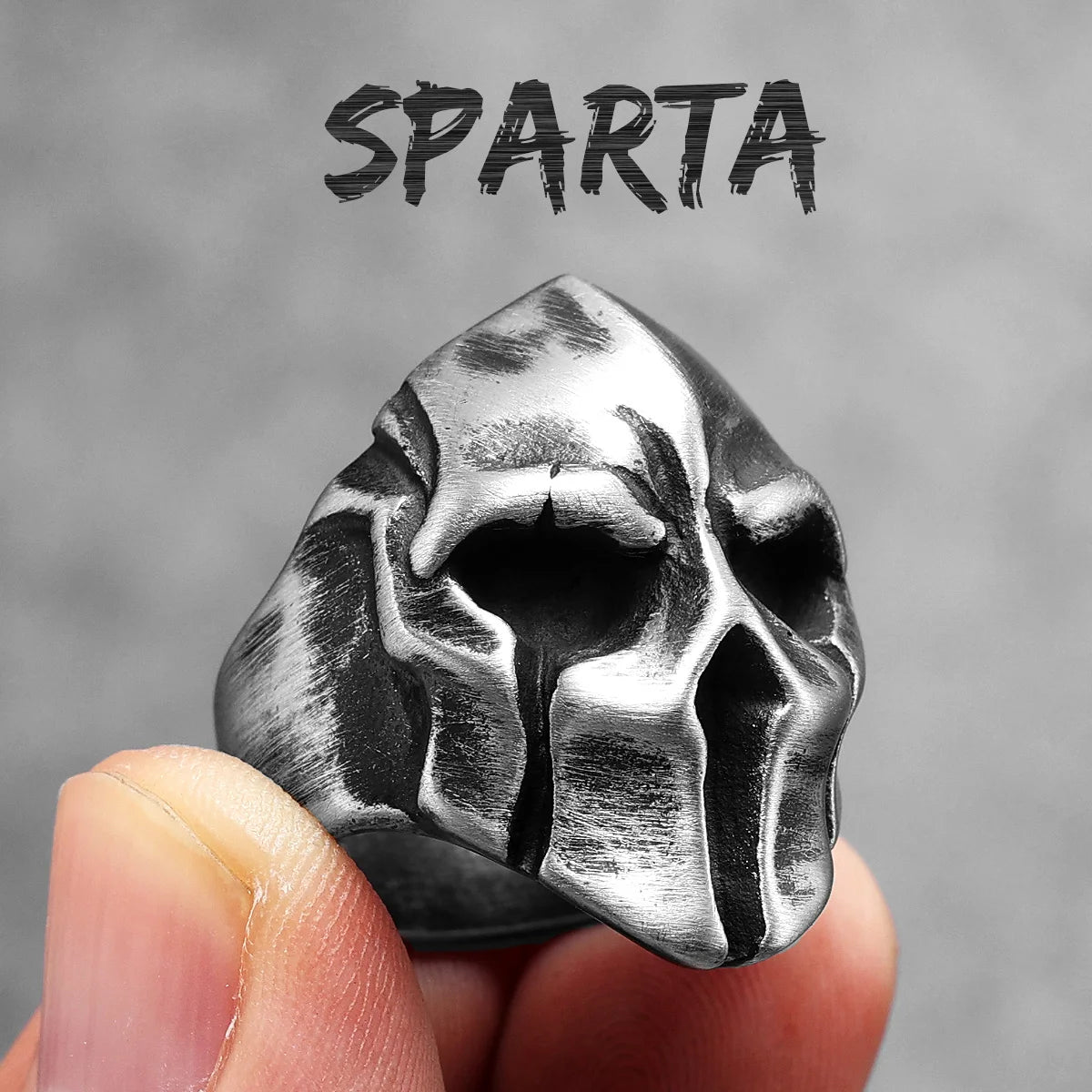Spartan Helmet Warrior Skull Ring by RiderOut™