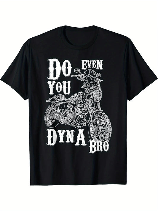Black HD Dyna Motorcycle T-shirt by RiderOut™