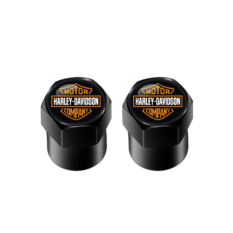 HD Logo Motorcycle Suede Key Rings Keychain & Tire Valve Stem Caps by RiderOut™
