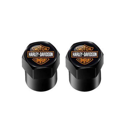 HD Logo Motorcycle Suede Key Rings Keychain & Tire Valve Stem Caps by RiderOut™