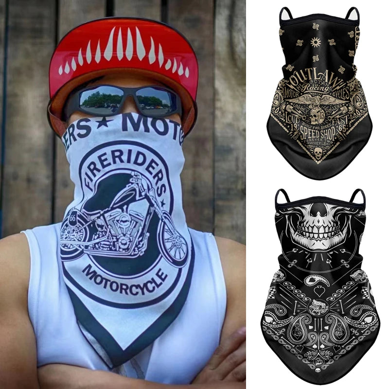Retro Motorcycle Anti-UV Outdoor Bandana by RiderOut™