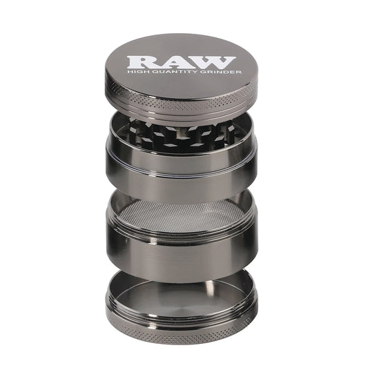 2" Metal Zinc Alloy Gray Herb Grinder by RAW™