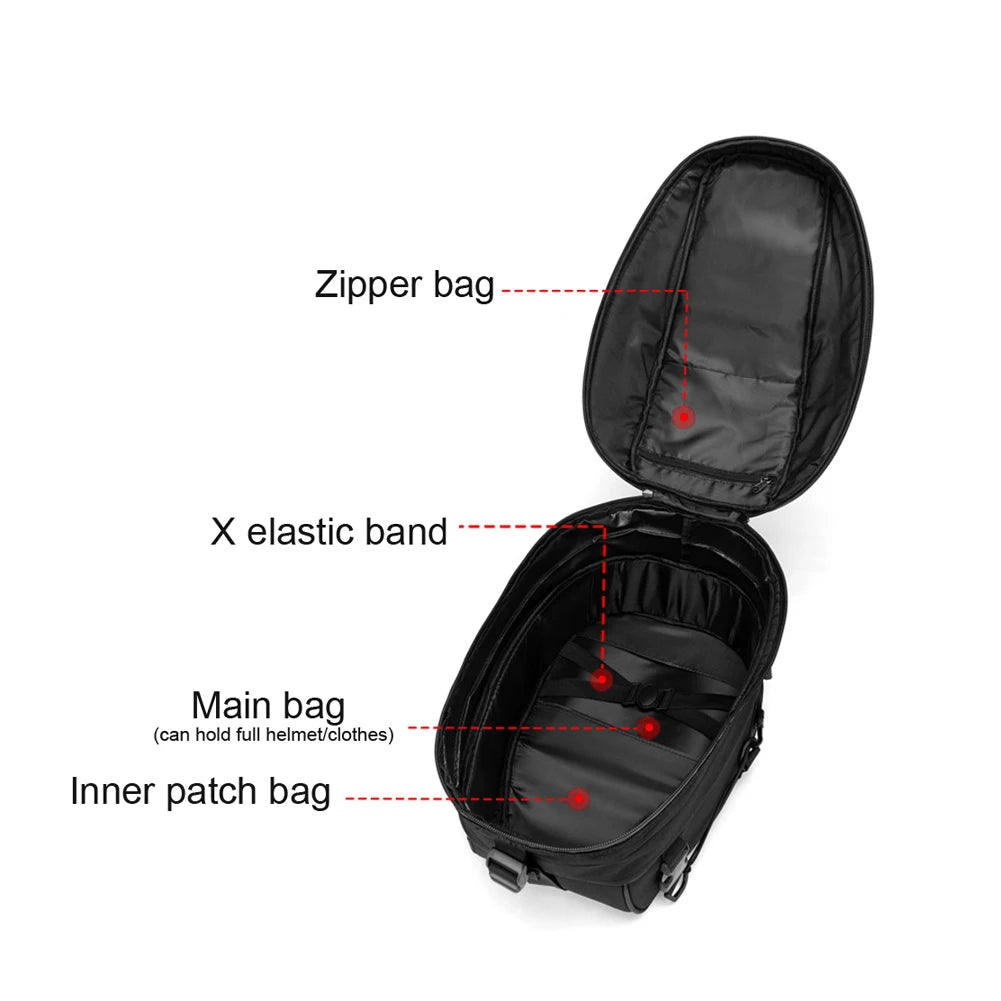 Motorcycle Helmet Tail Waterproof Bag by RiderOut™