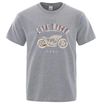 CAFE RACER Motorcycle Logo T-Shirt by RiderOut™