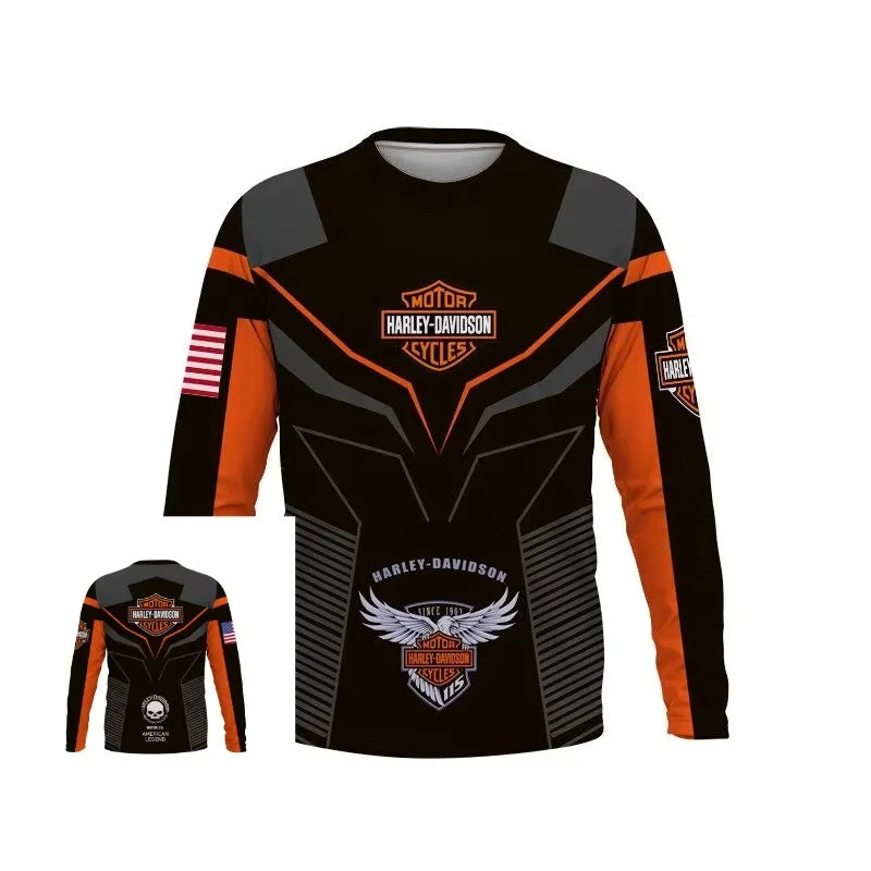 HD Motorcycle 3D Print Sports T-shirt by RiderOut™